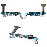 Шлейф для Samsung G920F Galaxy S6, коннектора наушников, коннектора зарядки, с компонентами