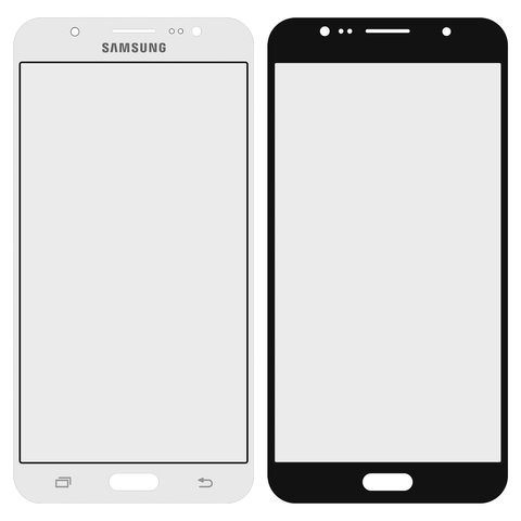 Стекло корпуса для Samsung J710F Galaxy J7 2016 , J710FN Galaxy J7 2016 , J710H Galaxy J7 2016 , J710M Galaxy J7 2016 , белое