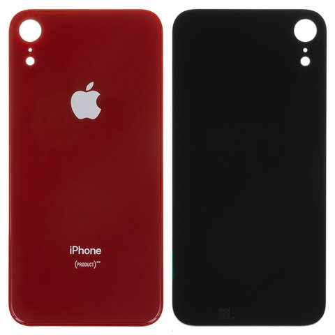 Задняя панель корпуса для iPhone XR, красная, нужно снять стекло камеры, small hole