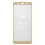 Захисне скло All Spares для Samsung A605 Dual Galaxy A6+ (2018), J810 Galaxy J8 (2018), 5D Full Glue, золотистий