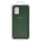 Чохол для Samsung A025F/DS Galaxy A02s, чорний, зелений, Original Soft Case, силікон, dark green (63)