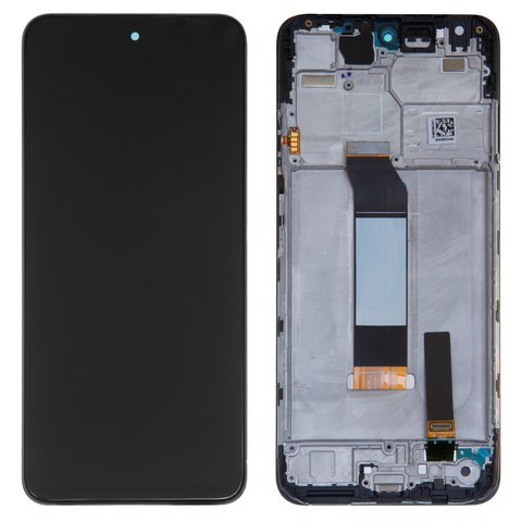 Дисплей для Xiaomi Poco M3 Pro, Poco M3 Pro 5G, чорний, з рамкою, Original PRC 