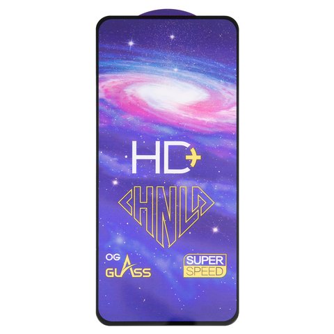 Защитное стекло All Spares для Xiaomi Redmi Note 10, Redmi Note 10S, Redmi Note 11, Redmi Note 11S, 0,33 мм 9H, совместимо с чехлом, Full Glue, черный, cлой клея нанесен по всей поверхности, HD+