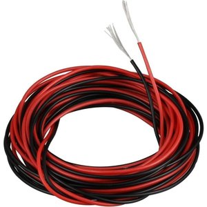 Провод в силиконовой изоляции 28AWG, 0,08 мм², 1 м, черный, UL3135