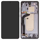 Дисплей для Samsung S937 Galaxy S25 Edge, черный, с рамкой, Original (PRC), titanium jetblack