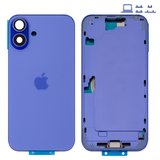 Корпус для iPhone 16 Plus, фіолетовий, з тримачем SIM-карти, з боковими кнопками, Original (PRC), EU Version, ultramarine