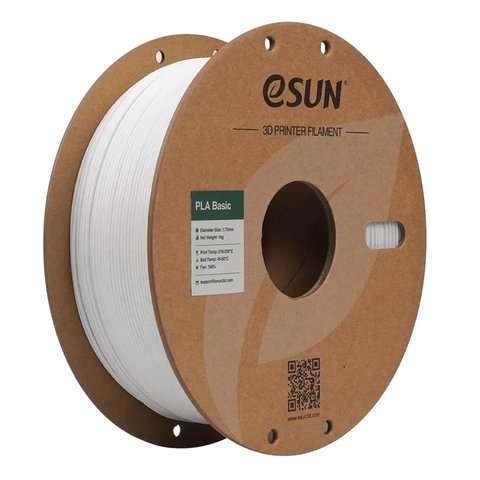 Филамент для 3D принтера eSUN PLA Basic White, 1 кг