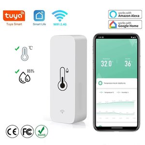 Датчик температуры и влажности Tuya Smart, с WiFi