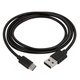 USB Cable, (USB type-A, USB type C, 120 cm, black)