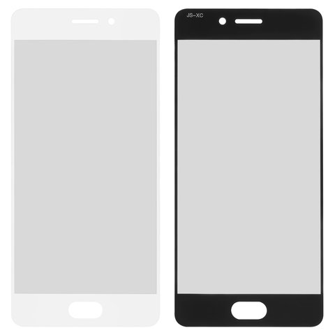 Housing Glass compatible with Meizu Pro 7 Plus, white 