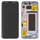 LCD compatible with Samsung G950F Galaxy S8, G950FD Galaxy S8, (gray, with frame, Original, service pack, orchid gray) #GH97-20457C/GH97-20473C/GH97-20629C