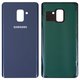 Housing Back Cover compatible with Samsung A730F Galaxy A8+ (2018), A730F/DS Galaxy A8+ (2018), (dark blue)
