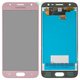 LCD compatible with Samsung J330 Galaxy J3 (2017), (pink, without frame, original (change glass) )