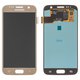 LCD compatible with Samsung G930 Galaxy S7, (golden, without frame, High Copy, (OLED))