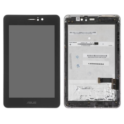 LCD compatible with Asus FonePad ME371 MG, golden, with frame 