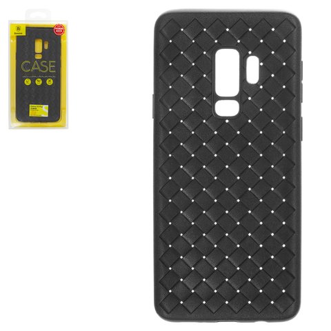 Case Baseus compatible with Samsung G965 Galaxy S9 Plus, black, braided, plastic  #WISAS9P BV01