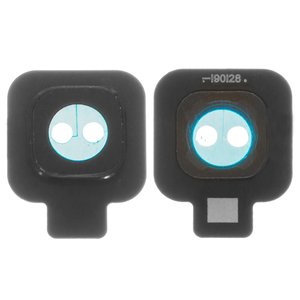 Camera Lens compatible with Samsung J415 Galaxy J4+, black, with frames 