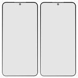 Housing Glass compatible with Samsung S906B Galaxy S22 Plus 5G, (black)