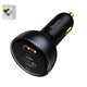 Car Charger Baseus Qualcomm Quick Charge 5 Technology, (black, Quick Charge, with cable USB type C to USB type C, 160 W, 3 outputs, 12-24 V) #TZCCZM-0G
