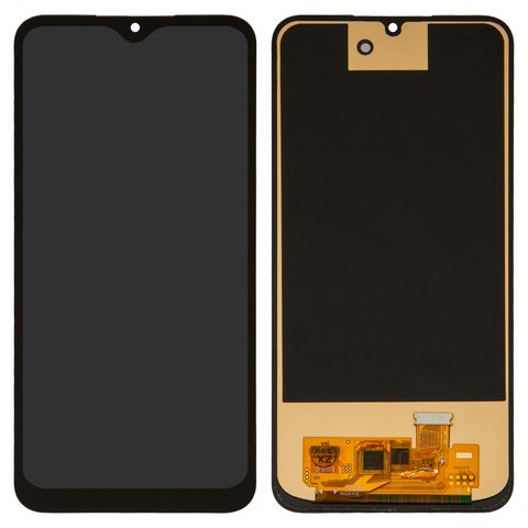LCD compatible with Samsung A245 Galaxy A24, M346 Galaxy M34, black, without frame, High Copy, with wide edge, OLED  