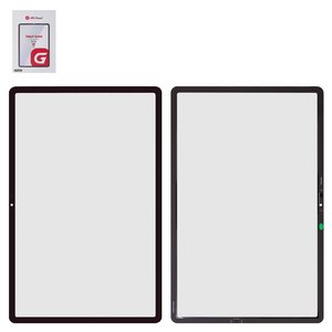 Housing Glass G+OCA PRO compatible with Samsung X800 Galaxy Tab S8 Plus Wi Fi, X806 Galaxy Tab S8 Plus 5G, with OCA film, black 