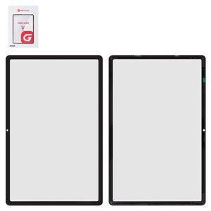 Housing Glass G+OCA PRO compatible with Samsung T870  Galaxy Tab S7 11.0" Wi Fi, T875  Galaxy Tab S7 11.0" LTE, T876B  Galaxy Tab S7 11.0" LTE 5G, with OCA film, black 