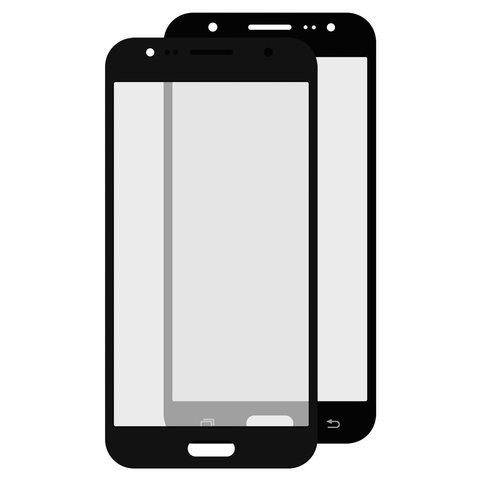 Housing Glass compatible with Samsung J500F DS Galaxy J5, J500H DS Galaxy J5, J500M DS Galaxy J5, black 