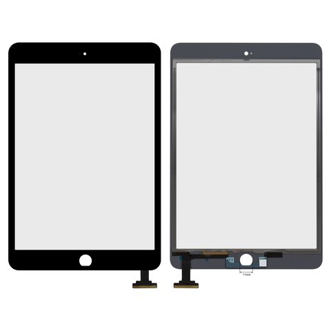 Touchscreen compatible with Apple iPad Mini 3 Retina, black 