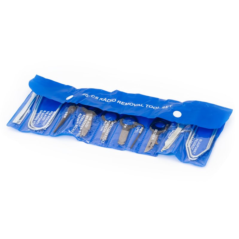 Aftermarket and OEM Head Unit Removal Tool Kit (Stainless Steel, 20 pcs.) GsmServer