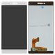 LCD compatible with Huawei P8 (GRA L09), (white, without frame, High Copy)