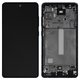 LCD compatible with Samsung A525 Galaxy A52, A526 Galaxy A52 5G, (dark blue, with frame, Original, service pack) #GH82-25524B/GH82-25526B/GH82-25754B