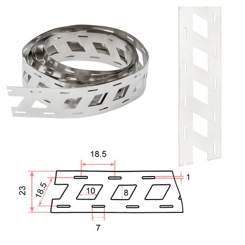 Nickel Tape for Battery Welding 18650 2P, 0.15 mm, 18.5 mm, 1 m 