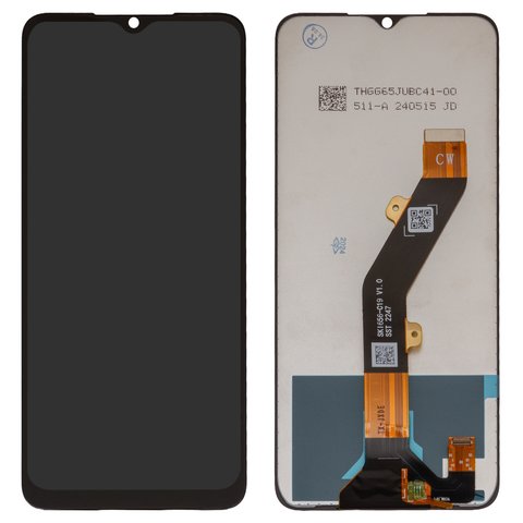 LCD compatible with Infinix Hot 30i X669 , black, without frame, Original PRC