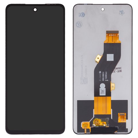 LCD compatible with Tecno Pop 8, Spark 20 KJ5 , Spark 20C BG7 , Spark Go 2024 BG6 ; Infinix Hot 40i X6528B , Smart 8 X6525 , black, without frame, High Copy, FPC6615