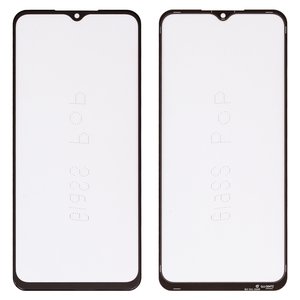 Housing Glass G+OCA PRO compatible with Samsung M135 Galaxy M13, with OCA film, black 