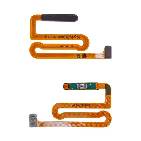 Flat Cable compatible with Samsung A135 Galaxy A13, A137 Galaxy A13, start button, for fingerprint recognition Touch ID , black
