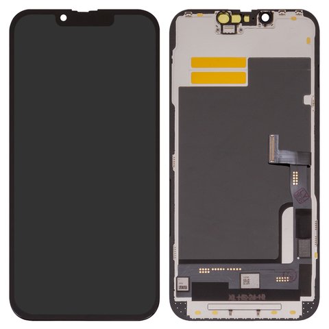 LCD compatible with iPhone 13 Pro, black, with frame, HC, without IC, OLED , YK OEM hard 