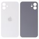 Housing Back Cover compatible with iPhone 12, (white, no need to remove the camera glass, Original (PRC), big hole)