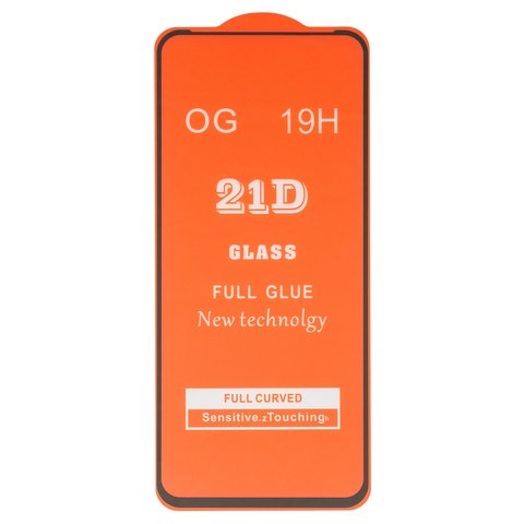 Защитное стекло для Motorola Moto G9 Power, совместимо с чехлом, Full Glue, без упаковки , черный