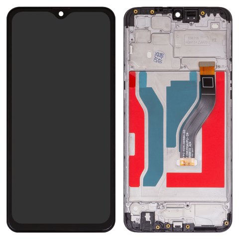 Дисплей для Samsung A107 Galaxy A10s, черный, с рамкой, High Copy