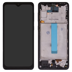 LCD compatible with Samsung A336 Galaxy A33 5G, black, with frame, Copy, with wide edge, TFT  