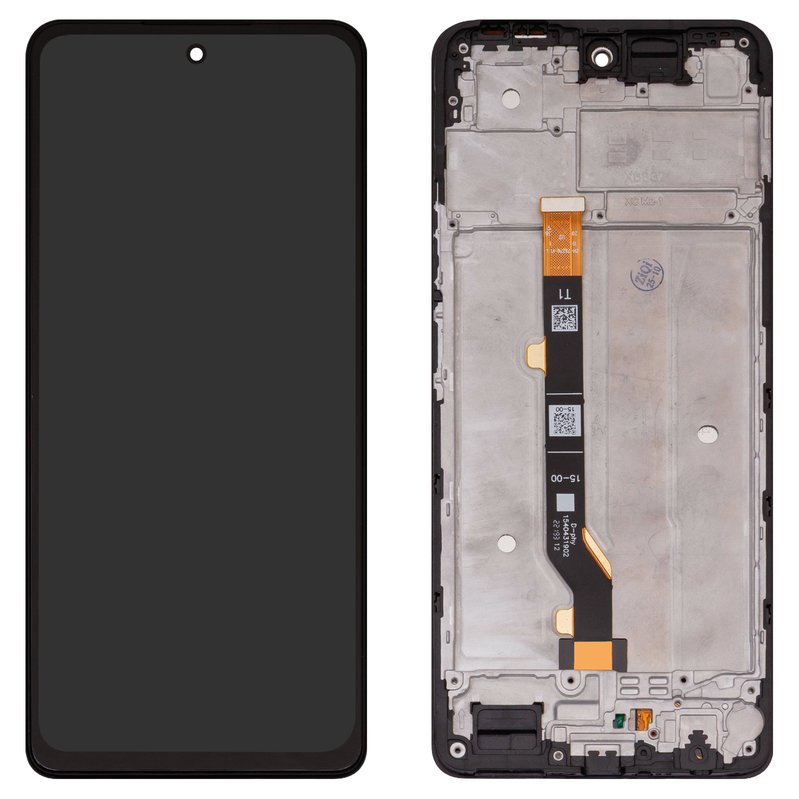LCD compatible with Infinix Hot 40 Pro (X6837), (black, with frame ...