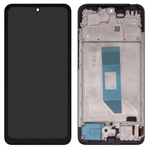 LCD compatible with Xiaomi Redmi Note 14 4G, black, with frame, Copy, TFT , 161.5mm, 24117RN76E, EU version 