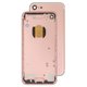 Carcasa puede usarse con Apple iPhone 7, rosado, con botones laterales,  con sujetador de tarjeta SIM