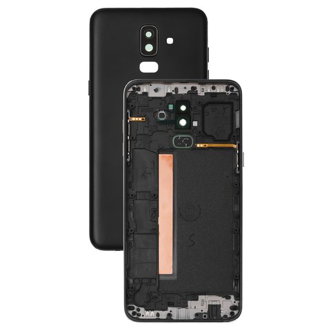 Panel trasero de carcasa puede usarse con Samsung J810 Galaxy J8 2018 , negra
