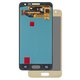 Pantalla LCD puede usarse con Samsung A300 Galaxy A3, dorado, sin marco, original (vidrio reemplazado)