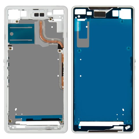 Marco de pantalla puede usarse con Sony D6502 Xperia Z2, D6503 Xperia Z2, blanco