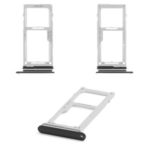 Sujetador de tarjeta SIM puede usarse con Samsung G960F Galaxy S9, negro, con soporte para MMC, dual SIM