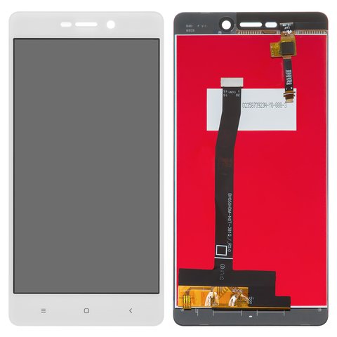 Pantalla LCD puede usarse con Xiaomi Redmi 3, Redmi 3S, Redmi 3S Prime, Redmi 3X, blanco, sin marco, High Copy, 2015816, 2016031