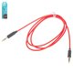 AUX cable Hoco UPA11, TRS 3.5 mm, 100 cm, rojo, TRS 3.5 mm to TRS 3.5 mm, de silicona, #6957531079309